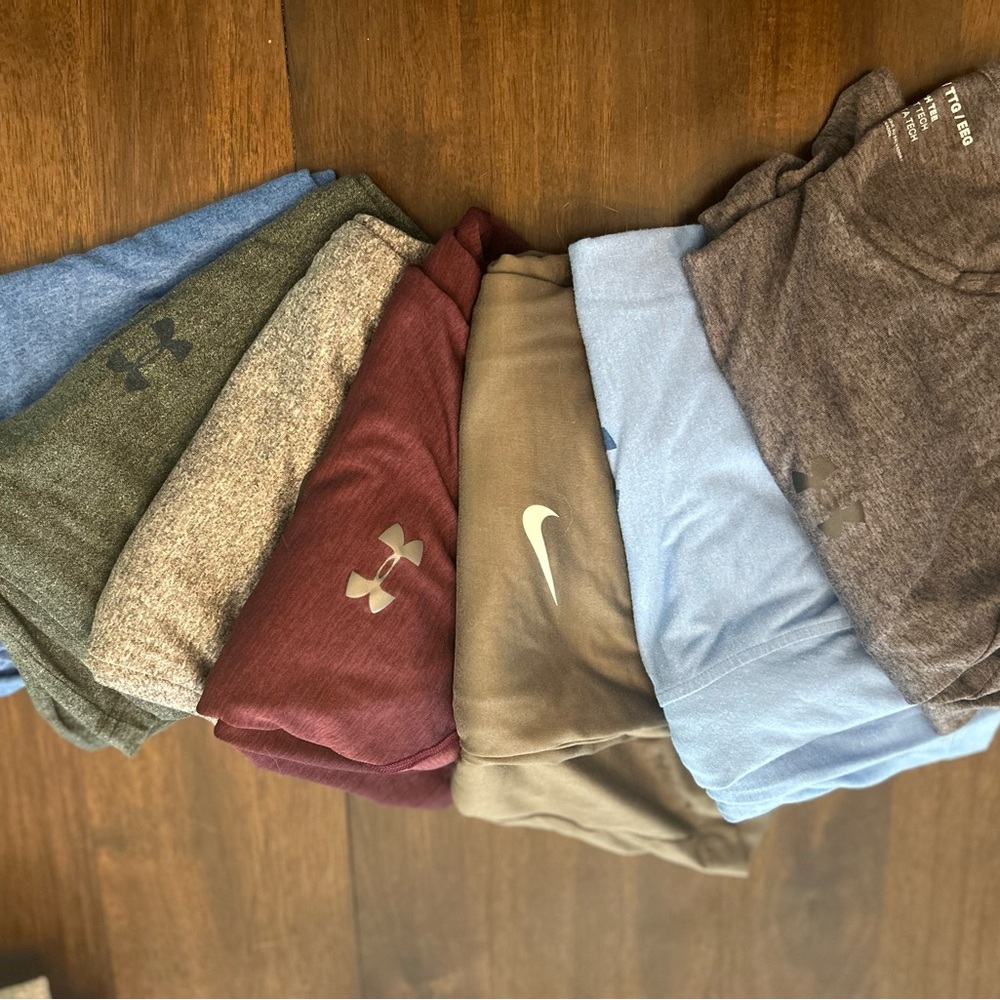 Under Armour Green and Gray Casual Bottoms